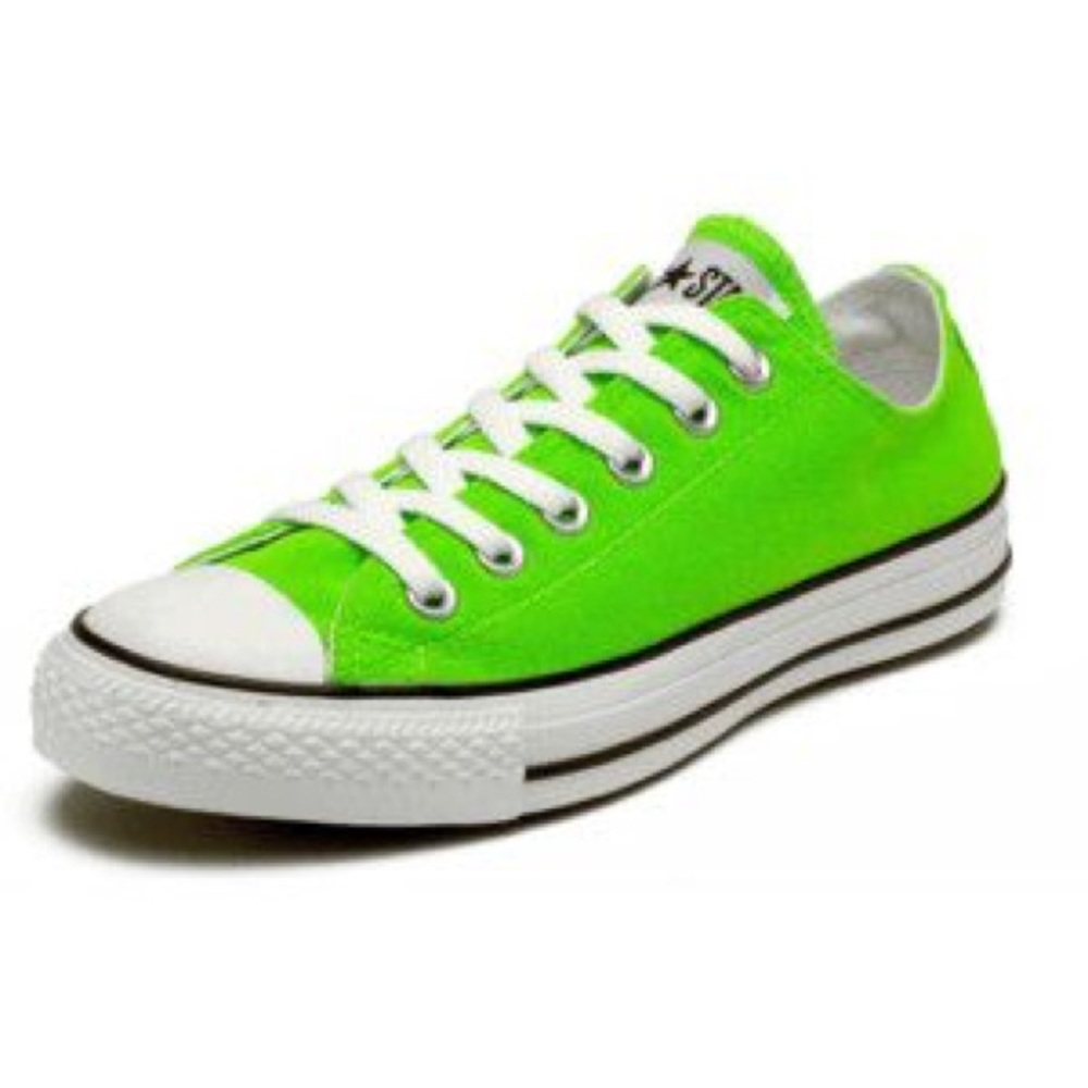 Lime Green Converse All Stars/Chuck Taylors